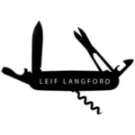 Leif Langford Swiss Army Knife Shaped Logo